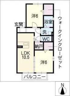 ステラ・メゾン【1階】の間取り