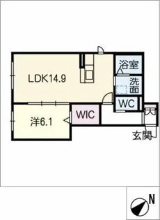 タユトーワ・エビス【1階】の間取り