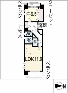 パークヒルズ【5階】の間取り
