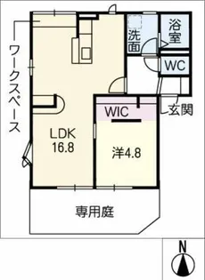 グリーンステージ柚木C【1階】の間取り