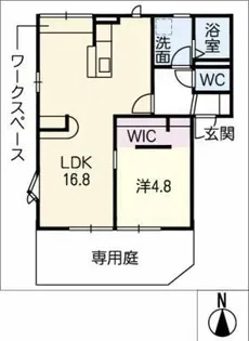 グリーンステージ柚木C【1階】の間取り