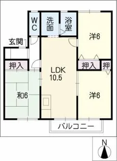 パークサイドエクセル【2階】の間取り