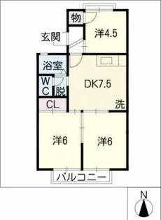 ペア栄【2階】の間取り