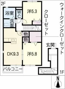 ユー&アイ青山【2階】の間取り