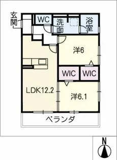ソル アズール【2階】の間取り