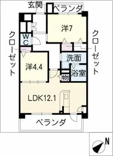 St.パトリク館【2階】の間取り