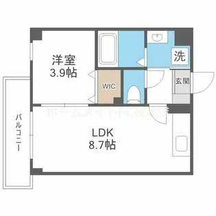 レジデンスコート森ノ宮【1階】の間取り