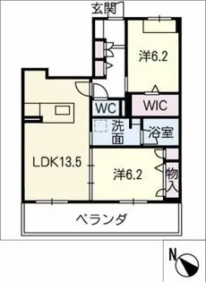 ハルモニアテラス【3階】の間取り