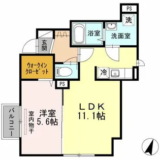 福岡県北九州市戸畑区天籟寺2丁目【アパート】の間取り