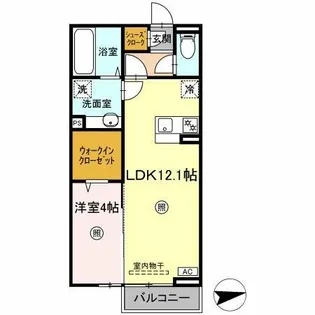 福岡県北九州市若松区和田町【アパート】の間取り