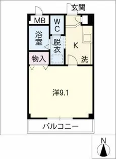 クオーレメイトウ【1階】の間取り