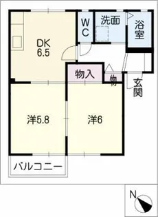 サニーヒル・FH A棟【2階】の間取り