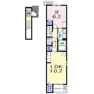 エンジェル2【201号室】の間取り