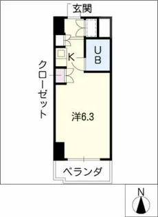 朝日プラザ名古屋ターミナルスクエア【12階】の間取り