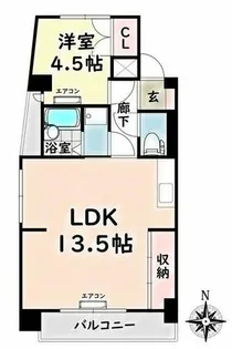 愛知県名古屋市瑞穂区妙音通3丁目【マンション】の間取り