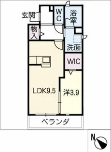 ユアメゾン須ヶ口C棟【2階】の間取り