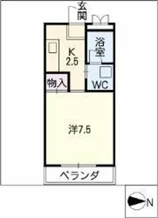 アネックスSANYO【1階】の間取り