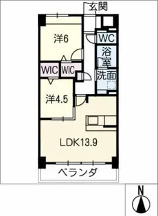 BELLE MAISON CONFORT【1階】の間取り