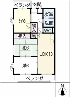 ファミール幸【3階】の間取り