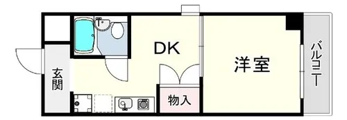 ビューライフ六甲【3階】の間取り