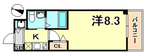 セレニテ神戸元町【7階】の間取り