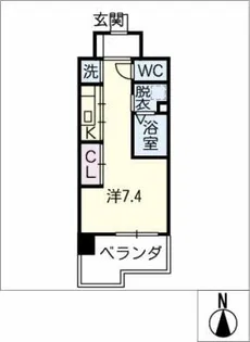 Atrio鶴舞【5階】の間取り