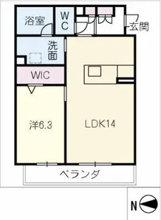 LUXE童子の杜【2階】の間取り