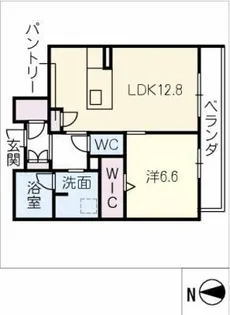 LUXE童子の杜【4階】の間取り