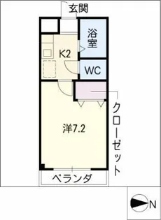 スカイハイツ岩室【3階】の間取り