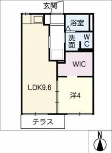 タウニーみゆき【1階】の間取り