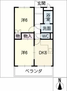 セピアパレス【1階】の間取り