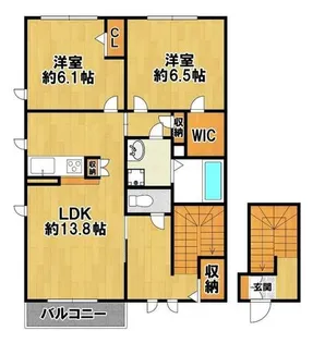 ShaMaison Bonheur【2階】の間取り