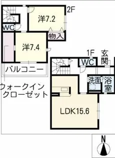 セジュールⅡ【2階】の間取り
