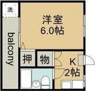 マルエ荘【204号室】の間取り