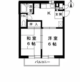 リヴィエール苦楽園【1階】の間取り