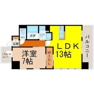 GRAND ESPOIR IZUMI(グランエスポワール泉)【6階】の間取り