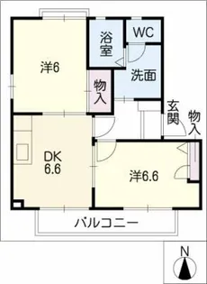 シャーメゾン姫島一番館【2階】の間取り