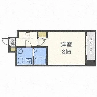 SERENiTE北浜【11階】の間取り