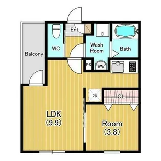 ジーメゾン東本町エルカーサ【3階】の間取り