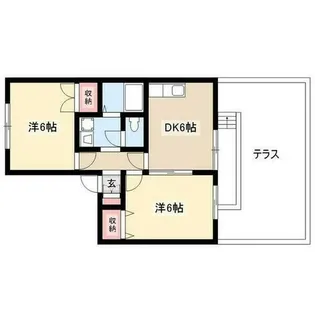 アルタ ビスタ B棟【1階】の間取り