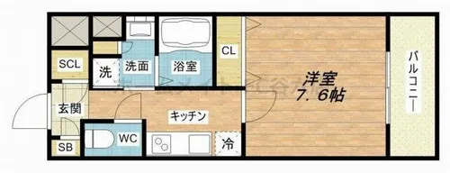 パラゴン布施駅前【9階】の間取り