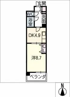 ランドマーク中平【7階】の間取り