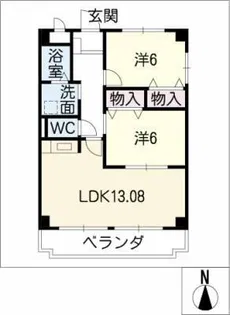 アルモニー高山【1階】の間取り