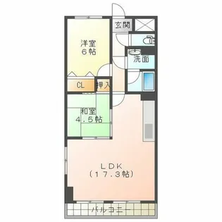 ルナパルク【4階】の間取り