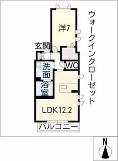 ウイステリア【2階】の間取り
