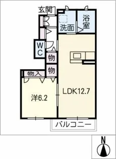 フォレナ富貴ノ台【1階】の間取り