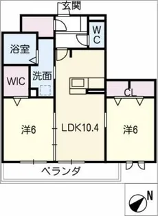 ボヌールⅡ【3階】の間取り