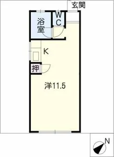 ヤングコーポ【1階】の間取り