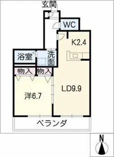 カステリヨンハウス【3階】の間取り
