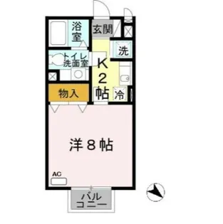 ヴェルドミール Ⅱ【103号室】の間取り